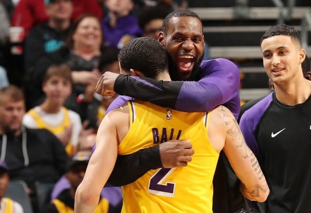 LeBron James And Lonzo Ball Became The First Lakers To Get Triple-Doubles In The Same Game Since 1982