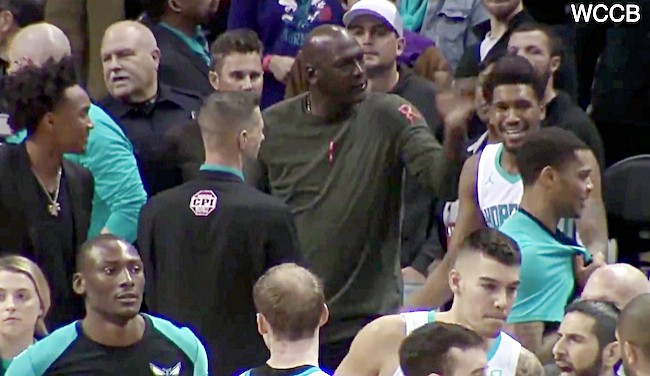 Michael Jordan Smacks Malik Monk Upside The Head After Dumb Technical Foul
