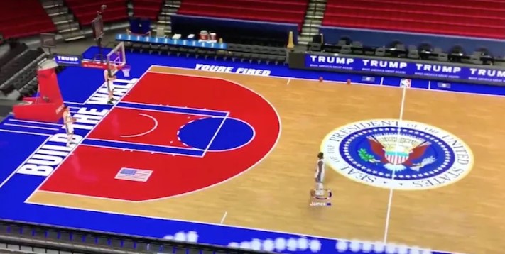 Former White House Staffer Steven Cheung Uses NBA 2K19 To Create Trump Arena