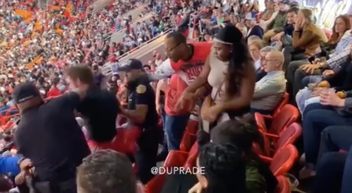 Drunk Heat Fan Falls Down After Trying To Fight Cops