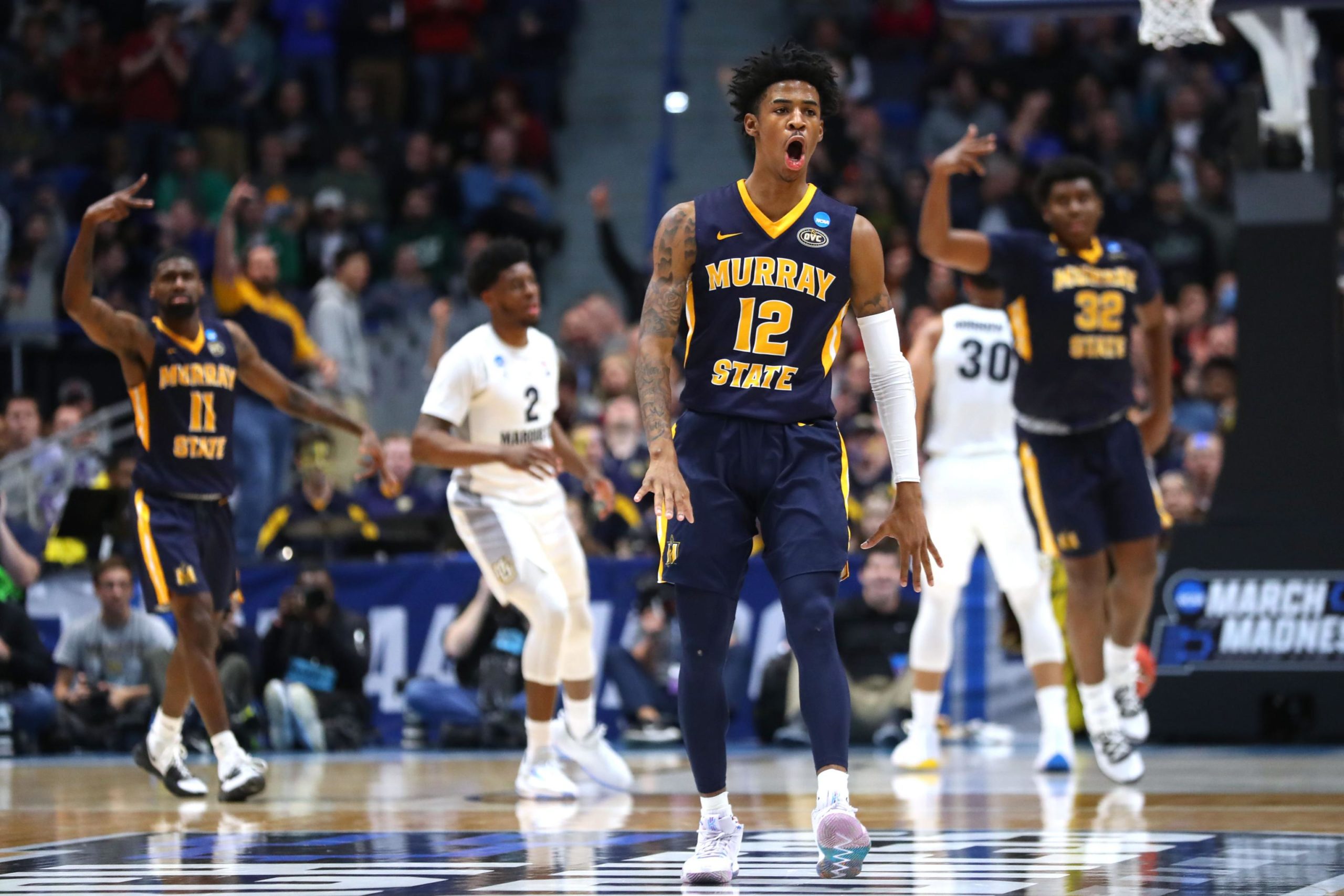 Ja Morant Puts Up Triple-Double In Murray State’s Upset Win Over Marquette