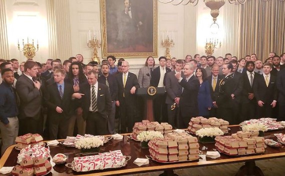 Donald Trump Served Fast Food To Another College Football Team At The White House