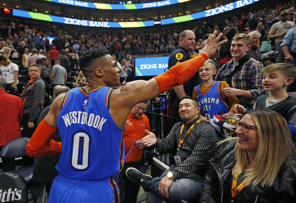 Russell Westbrook Gets Into It With A Jazz Fan Who Heckled Him