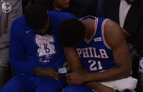 Amir Johnson Of The Sixers Fined For Having Cell Phone On Bench During Game