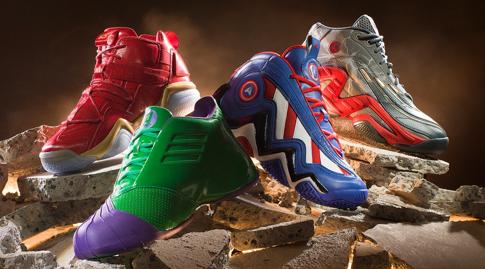 Marvel Studios Joins adidas for Collaborative “Heroes Among Us” Basketball Sneaker Pack