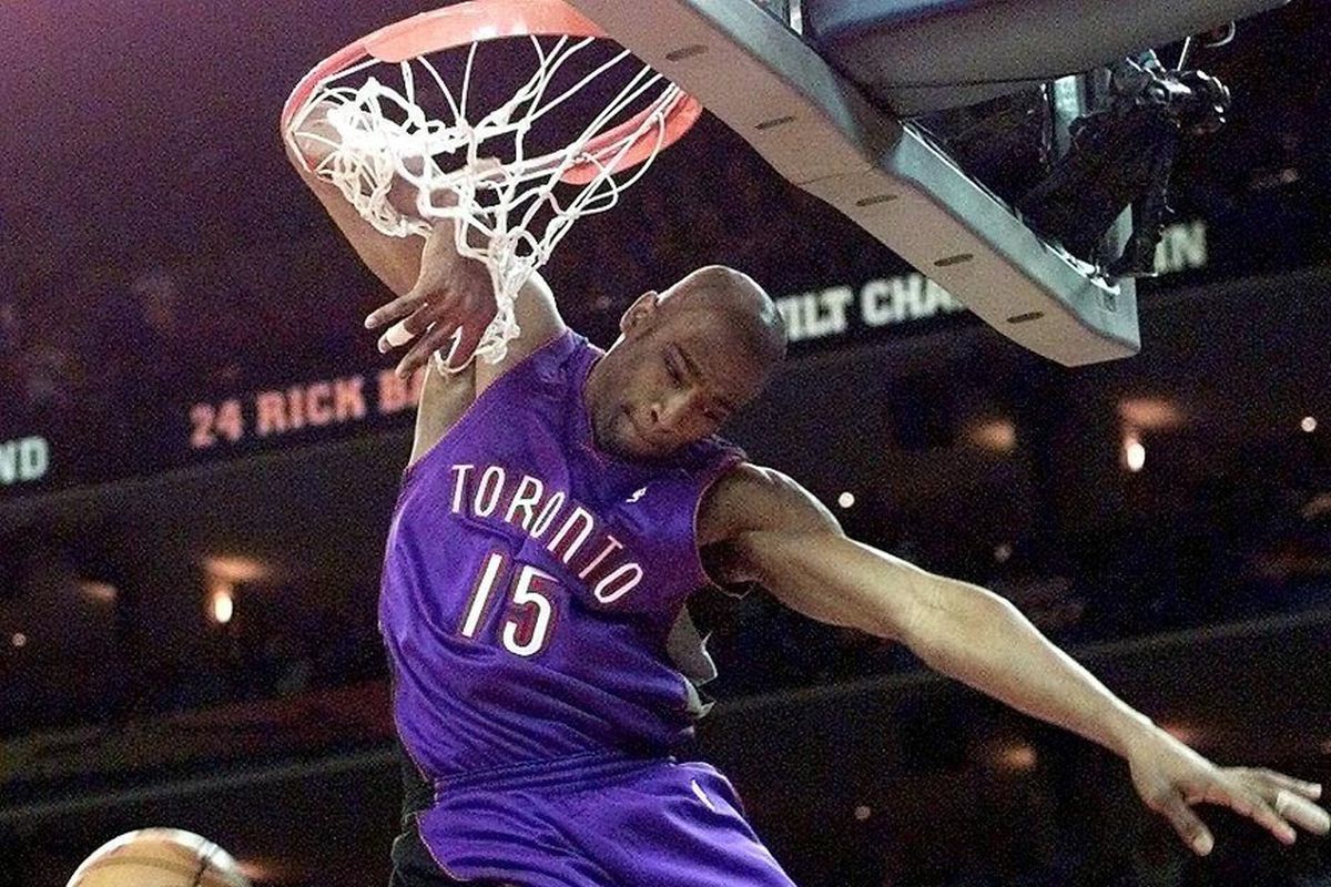 Vince Carter In 1995 McDonalds All-American Slam Dunk Contest