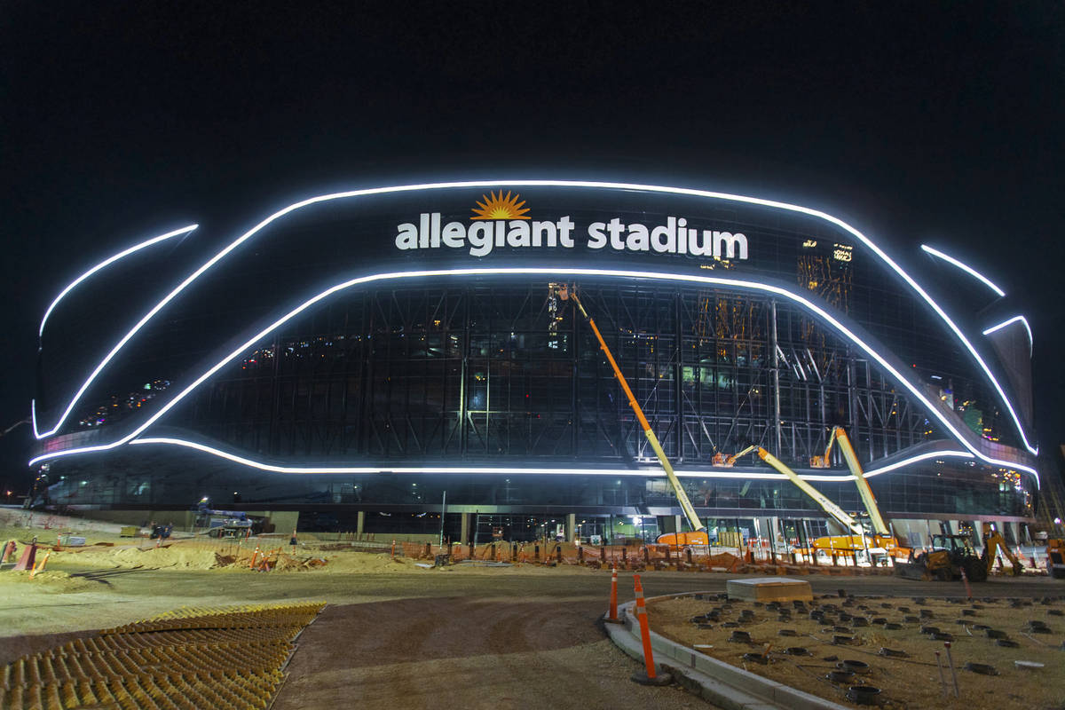 Las Vegas Raiders Allegiant Stadium Nearing Completion